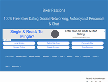 Tablet Screenshot of bikerpassions.com